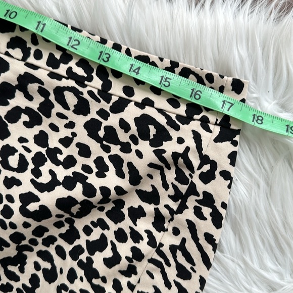 LOFT | Cheetah Print Skirt | Cream | Size 12 - Picture 8 of 11